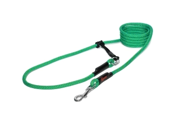 EASYLONG Hundeleine - M - 2,5m - blau mit grünem Swirl